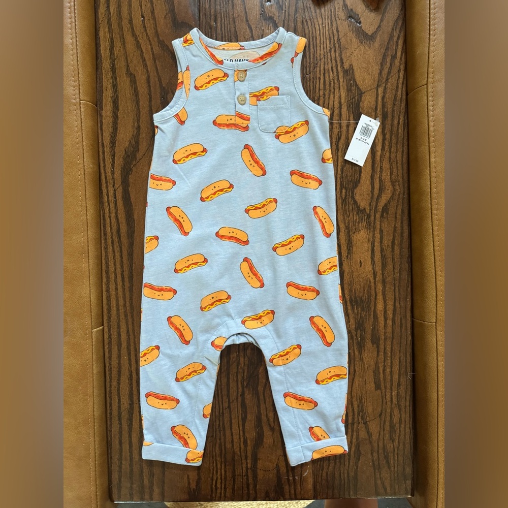 Old Navy Blue and Orange Kids One Piece